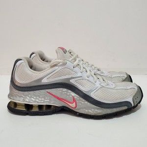 Nike Reax Run 5 Women's Size 7 White Silver Running Training Shoes 407987-116